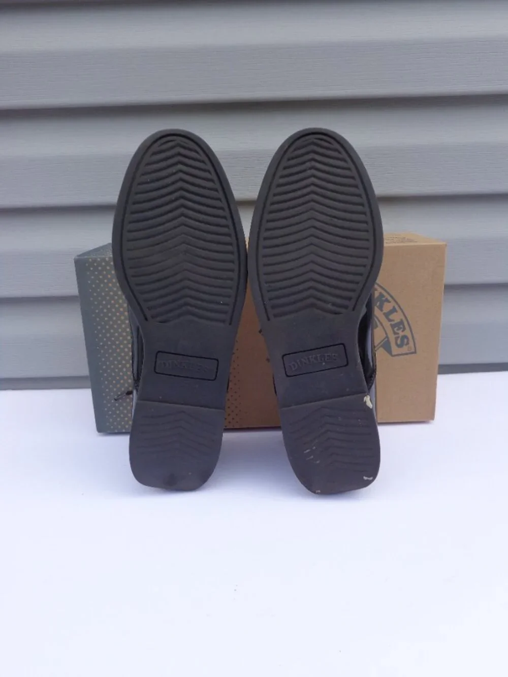 Dinkles Unisex Marching Band Shoes Black Faux Patent Size Men's 10 Women's 12